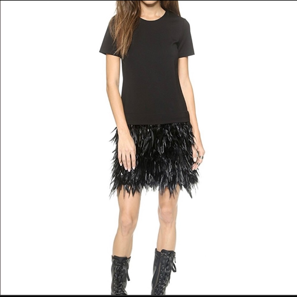 Donna Karen Feather Dress. Small. Never Worn. New